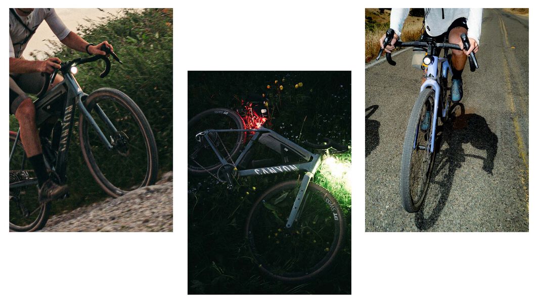 Bikepacking with Canyon – Versatile Setups for Every Journey Bikepacking adventures with Canyon—versatile setups shown for gravel, night riding, and road touring.